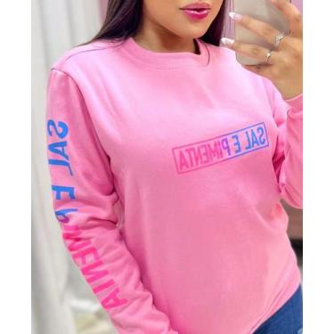 Imagem de Blusa de frio moletom rosa - Lins