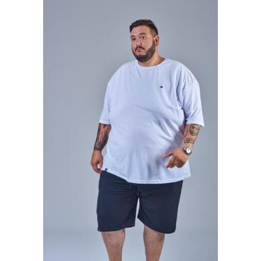 Imagem de Camiseta Plus Size Masculina Symbol Bordada Branco T-Ros Clothing, G1