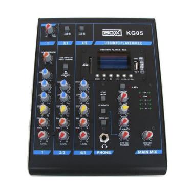 Imagem de Mesa De Som Boxx Kg05 5 Canais Com Efeitos E Gravação Live