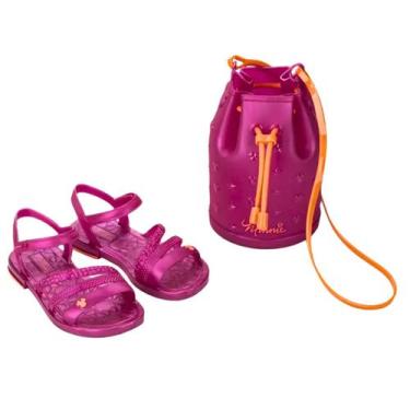 Imagem de Sandália Grendene Minnie Mouse Style Bag 23070 - Infantil Cor:RosaTama