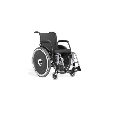 Imagem de Cadeira de Rodas AVD Alumínio AVD 48 CM - Ortobras, Prata