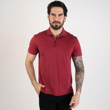 Imagem de Camisa Polo Ellus Algodão Pima Mirror Vermelha, XXL