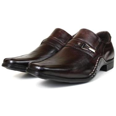 Imagem de Sapato Social Masculino Oxford Bico Fino Couro Costurado - Galipoli, 4