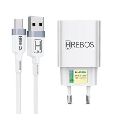 Imagem de Carregador Turbo + Cabo Tipo C Usb-C Smartphone Celular Original Hrebo