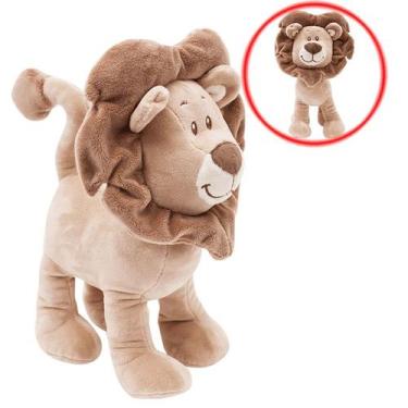 Imagem de Bichinho Pelúcia Divertido Leão Elefante Girafa Bebê Buba, Leão