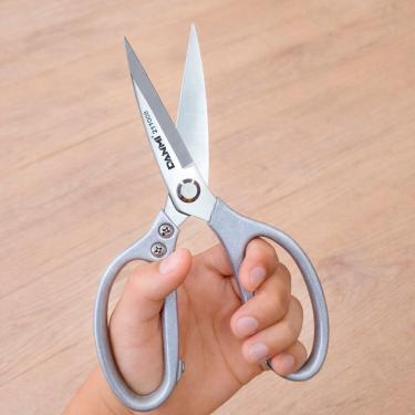Imagem de Tesoura Profissional Industrial Tesoura Profissional Multiuso Aço Inox para Cozinha 20cm Prata