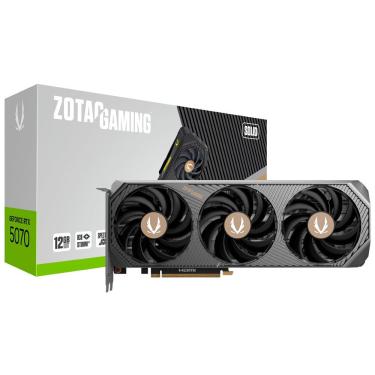 Imagem de Placa de Vídeo Gaming Solid Geforce RTX5070 12GB GDDR7 Ada Lovelace com Icestorm 2.0 Zotac
