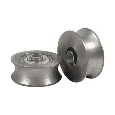 Imagem de Par de Roldanas para Portão Deslizante 60mm Tubo Galvanizado Suporte Até 60kg Fundição Petrópolis