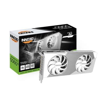 Imagem de Placa de Vídeo N506T2-08D7X-193075W Geforce RTX 5060 Ti 8GB GDDR7 128bits Twin X2 OC White Inno3d
