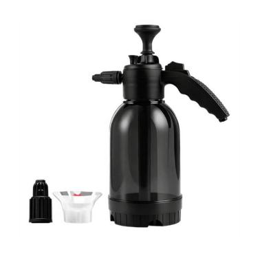 Imagem de Pulverizador Manual de Alta Pressão 2L Snow Foam Preto para Limpeza Automotiva e Doméstica com 3 Bicos