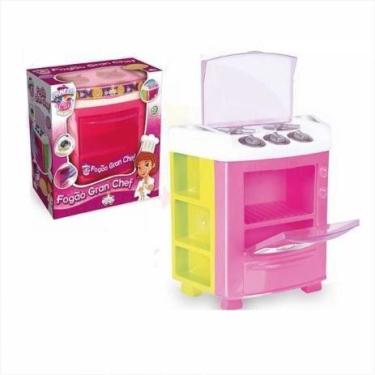 Imagem de Fogãozinho Cozinha Infantil Big Rosa Gran Chef - BIG STAR