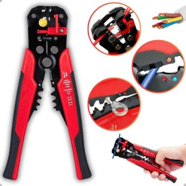 Imagem de Alicate Decapador Crimpador Autoajustável Fios 0,2 a 6mm - Alicate aut