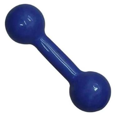 Imagem de Halter Peso Emborrachado 2Kg Unibrás Unidade, Azul, Único