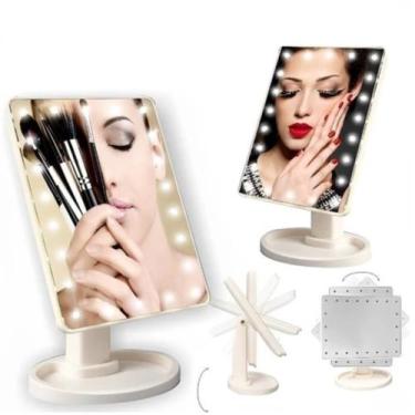Imagem de Espelho Maquiagem LED Profissional Para Cabeleireira Estudio Beleza - 