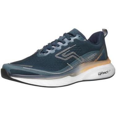 Imagem de Tenis Masculino Running Conforto Tecnologia Nitro P Pegada, Marinho, 3