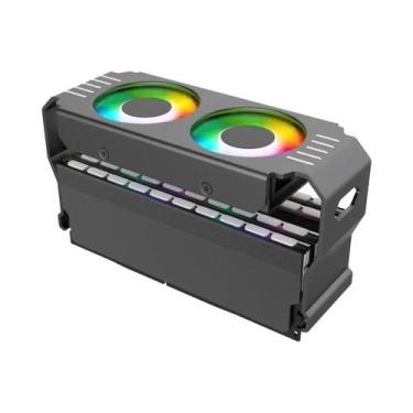 Imagem de Cooler Síncrono D50 Com Ventiladores ARGB Duplos Para Módulos De Memór