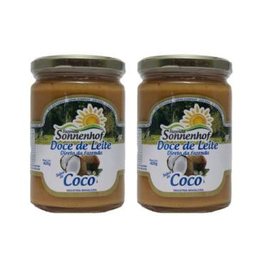 Imagem de Kit 2 Doce de Leite Mineiro com Coco 420g - Fazenda Sonnenhof, 2 unida