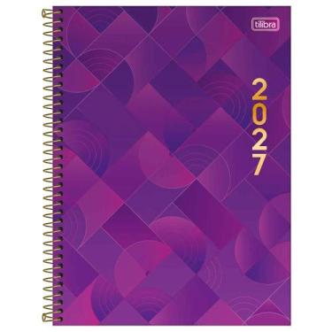 Imagem de Agenda Espiral Spot Feminino Roxa M9 2027 - Tilibra