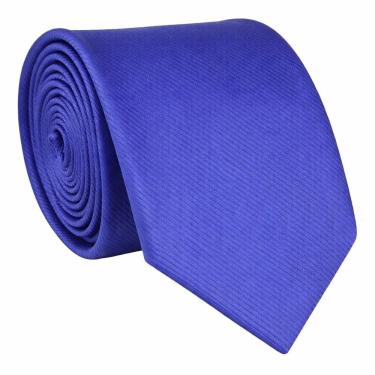 Imagem de Gravata Social Masculina Slim Lisa Tons Azul Premium Sem Nó Eventos Casamento Padrinho Trabalho Congresso