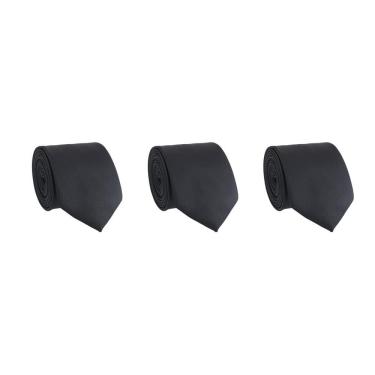 Imagem de Kit 3 Gravatas Social Masculina Slim Lisa Padrinho Casamento Noivo Trabalho Congresso Cores Classicas