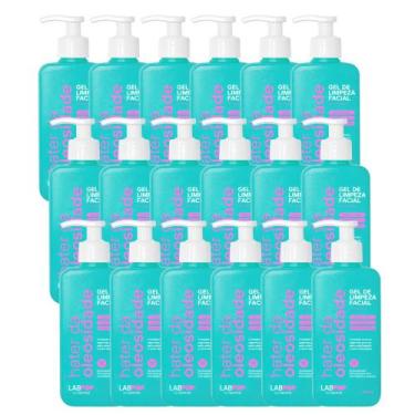 Imagem de Kit 18 Gel Limpeza Facial Hater Oleosidade 240ml Labotrat