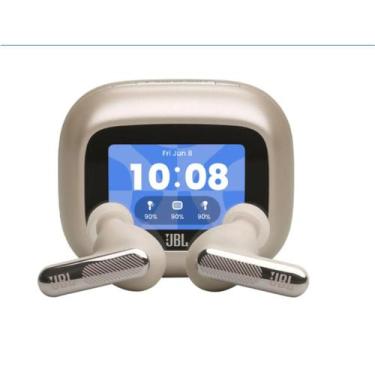 Imagem de Fone de Ouvido Bluetooth JBL Live Beam 4 champagne Sem Fio Cancelament