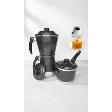 Imagem de Cafeteira 3 em 1 c/ Cuscuzeiro e Fervedor 1L - Congratulations Store