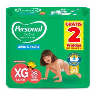 Imagem de Fralda Personal Baby Protect & Sec Tamanho XG Leve 28 Pague 26 Fraldas