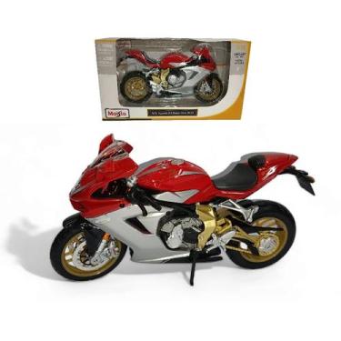Imagem de Miniatura de moto escala 1/12 maisto, Mv augusta f3 série oro 2012