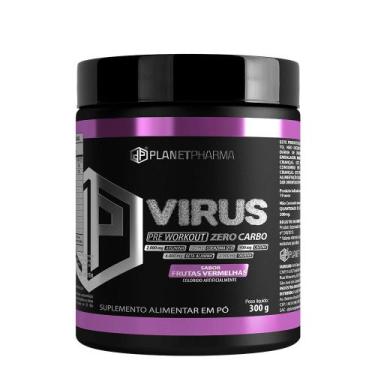Imagem de Pré Treino Virus ZERO CARB 300g - Planet Pharma -, Frutas Vermelhas