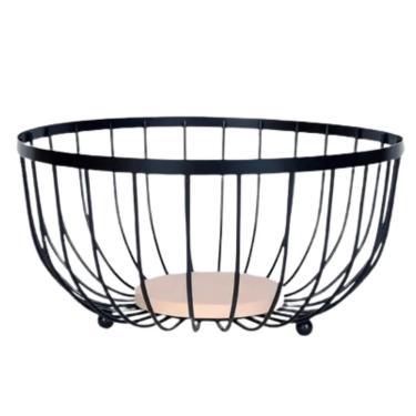Imagem de Fruteira Aramada CK6258 de Frutas Metal e Madeira para Cozinha Clink