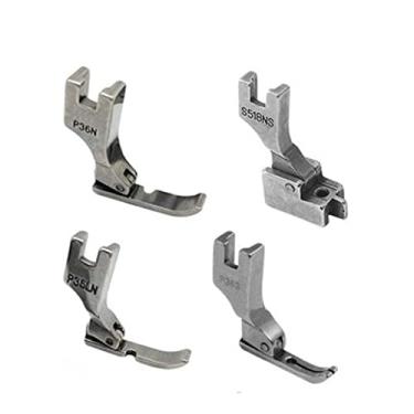 Imagem de Kit 4 Calcador Para Pregar Zíper Em Maquina Reta Industrial