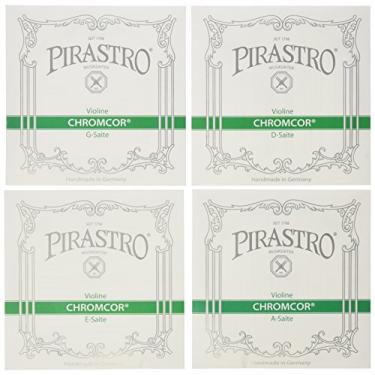 Imagem de Pirastro Conjunto de cordas para violino Chromcor Steel Core 319020, envelope E-Ball Mittel, tamanho 4/4