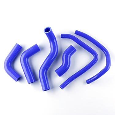 Imagem de LUXERAD Kit de mangueira de arrefecimento de silicone com desempenho de 3 camadas para KAWASAKI Z1000 2003-2006 2004 2005 (azul)