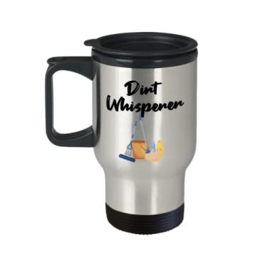 Imagem de Caneca de viagem Dirt Whisperer – Copo de café isolado com sujo – Presentes de sujo