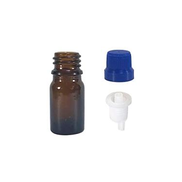 Imagem de Frasco de Vidro 05ml com Batoque Gotejador (20 Pecas) Cor:Azul Escuro