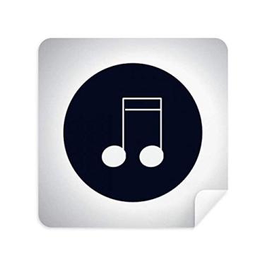 Imagem de Dubled-Demiquaver Pano de limpeza de notas musicais, tecido de camurça, 2 peças
