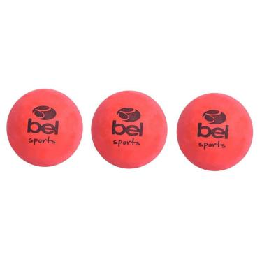 Imagem de Kit 3 Bolas de Frescobol Número 3 Vermelha Belfix