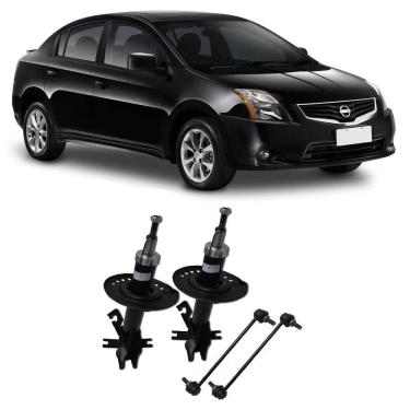 Imagem de Amortecedor + Bieleta Nissan Sentra Dianteira 2014 Até 2020 O Par