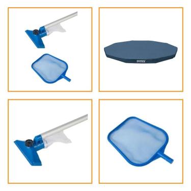 Imagem de Kit com Capa 366 cm Estrutural e Kit Limpeza Intex