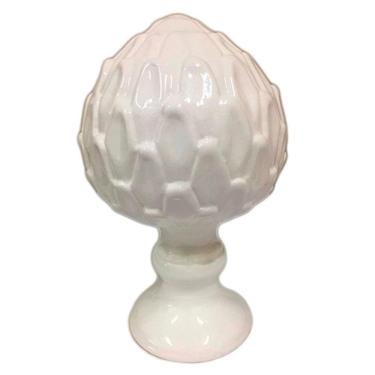 Imagem de Pinha Decorativa Encanto Elegance Em Cerâmica - Branca