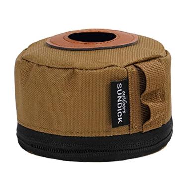 Imagem de Newmind Capa protetora de tanque de gasolina tampa de armazenamento de cilindro - Marrom P