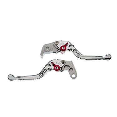 Imagem de Manete Moto X Super Bike Par C/Regulagens 3/4Dedos Prata Ya