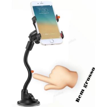 Imagem de Suporte Celular Veicular Gps Carro Smartphone Universal Flex