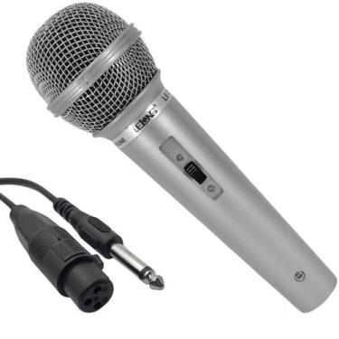 Imagem de Microfone Com Fio Profissional Para Karaokê E Gravações Cabo P10  - Le