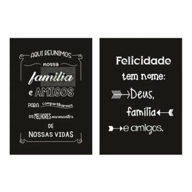 Kit Placas Com Frases Bonitas 13x20 – 10 Unidades em Promoção na Americanas