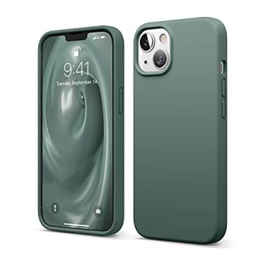 Imagem de elago Capa compatível com iPhone 13, capa de silicone líquido, capa protetora de câmera de corpo inteiro, à prova de choque, capa de telefone fina, forro de microfibra macia antiarranhões, 15,5 cm