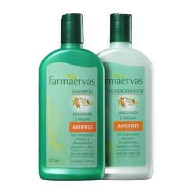 Imagem de Shampoo E Condicionador 320ml Jaborandi Argan Farmaervas