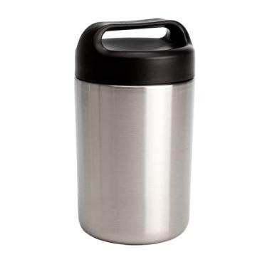 Imagem de Goodful Frasco isolado a vácuo com tampa de alça, garrafa térmica de aço inoxidável, recipiente para almoço, 473 ml, aço inoxidável