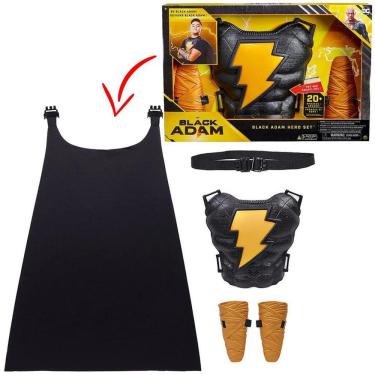 Imagem de Adão Negro Placa De Peito Capa E Munhequeira Roleplay Deluxe